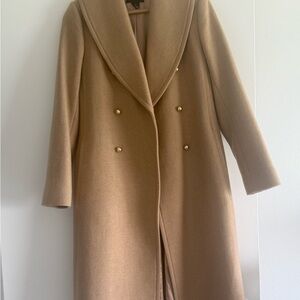 Club Monaco Tan Double-Breasted Trench Coat, Sz S